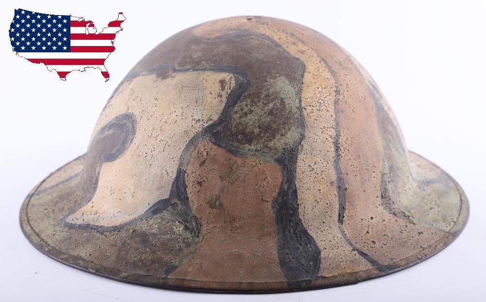 WW1 British Steel Brodie Helmet Issued to Early American Troops