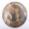 WW1 British Steel Brodie Helmet Issued to Early American Troops with Camouflage Paint Finish - 7