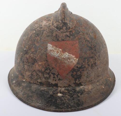 Scarce 1920&rsquo;s / 1930&rsquo;s Latvian Army Adrian Pattern Steel Helmet