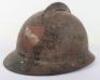Scarce 1920&rsquo;s / 1930&rsquo;s Latvian Army Adrian Pattern Steel Helmet - 4