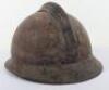 Scarce 1920&rsquo;s / 1930&rsquo;s Latvian Army Adrian Pattern Steel Helmet - 6