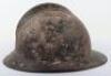 Scarce 1920&rsquo;s / 1930&rsquo;s Latvian Army Adrian Pattern Steel Helmet - 8