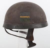 WW2 British Airborne Forces 7th (Light Infantry) Battalion Parachute Regiment Fibre Rim Steel Combat Helmet