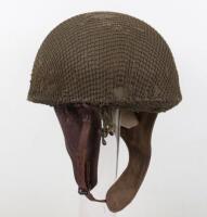 WW2 British 1942 Dispatch Riders Helmet Worn by Captain R D George South Wales Borderers and Parachute Regiment with Special Allied Airborne Reconnaissance Force (S.A.A.R.F)