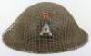 WW2 British Steel Helmet of Superintendent Fred Stansfield, Chief Officer Peak District Ambulance Service