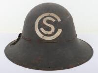 WW2 British Zuckerman Helmet with Painted Insignia,