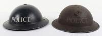 WW2 British Police Steel Helmet