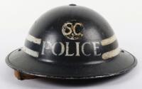 WW2 British Special Constabulary / Police Commanders Steel Helmet