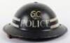 WW2 British Special Constabulary / Police Commanders Steel Helmet