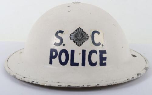 WW2 British Special Constabulary Police Inspectors Steel Helmet