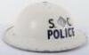 WW2 British Special Constabulary Police Inspectors Steel Helmet - 3
