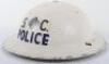 WW2 British Special Constabulary Police Inspectors Steel Helmet - 4