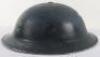WW2 British Home Front Docks Police Steel Helmet - 4