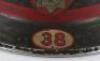 WW2 British Home Front National Fire Service (N.F.S) Section Commanders Steel Helmet for the London District of Wimbledon - 2