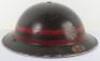WW2 British Home Front National Fire Service (N.F.S) Section Commanders Steel Helmet for the London District of Wimbledon - 4