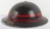 WW2 British Home Front National Fire Service (N.F.S) Section Commanders Steel Helmet for the London District of Wimbledon - 5