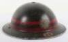 WW2 British Home Front National Fire Service (N.F.S) Section Commanders Steel Helmet for the London District of Wimbledon - 11