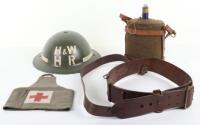 WW2 British Home Front Heavy Rescue Steel Helmet