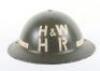 WW2 British Home Front Heavy Rescue Steel Helmet - 3