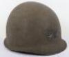 Historically Important WW2 American M1 Helmet Belonging to Major General Robert McGowan Littlejohn, Chief Quartermaster for the European Theatre of Operations (E.T.O), Hugely Responsible for the Equipment of the US Troops During the D-Day Landings and the - 3