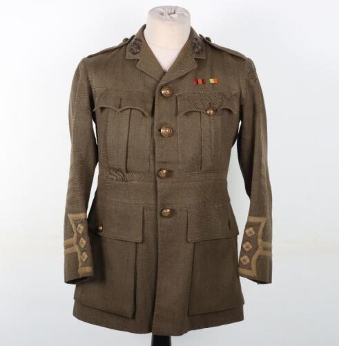 WW1 British Officers Cuff Rank Tunic of Captain Frederick William Ullathorne Cousens Royal Fusiliers (City of London) Regiment Late 13th&nbsp;Hussars