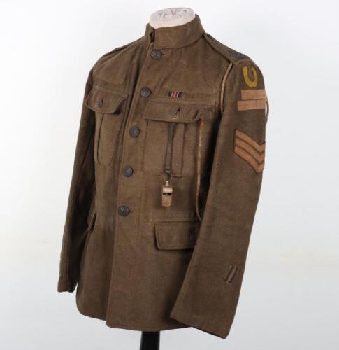 Outstanding WW1 Other Ranks 02 Pattern Service Dress Tunic of a Military Medal Winner in the 8th (Service) Battalion Somerset Light Infantry with all the Original Battle Insignia of the 63rd Brigade 37th Infantry Division