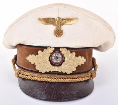 Rare Third Reich NSDAP Political Leaders Kreisleitung Summer Pattern Peaked Cap