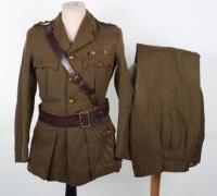 WW2 British Officers Service Dress Uniform of Captain E W B Davis Royal Artillery / Royal West African Frontier Force (R.W.A.F.F)