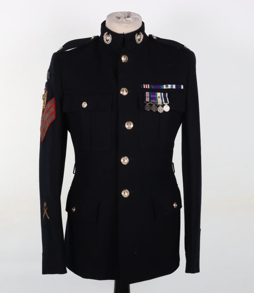 Royal Marine Commando No1 Dress Uniform and Miniature Medals of Colour Sergeant M Eccles M.M 42 Commando RM, Awarded the Military Medal for Gallantry on the Falkland Islands Royal Marine Commando No1 Dress Uniform and Miniature Medals of Colour Sergeant M Eccles M.M 42 Commando RM, Awarded the Military Medal for Gallantry on the Falkland Islands