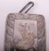 Hallmarked Silver Denbighshire Hussars Yeomanry Officers Cross Belt Pouch - 5