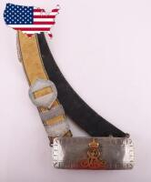 Edward VII Officers Silver Pouch and Cross Belt of the Royal Gloucestershire Hussars