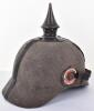 WW1 German Prussian Other Ranks Felt Ersatz Pickelhaube - 5