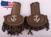 Pair of Victorian Royal Navy Officers Epaulettes