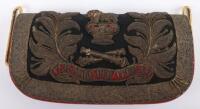 Scarce Victorian Royal Marine Artillery Officers Full Dress Pouch