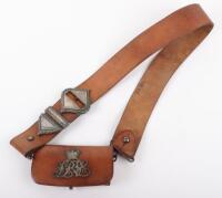 Victorian Leicestershire Rifle Volunteers Cross Belt Pouch Set