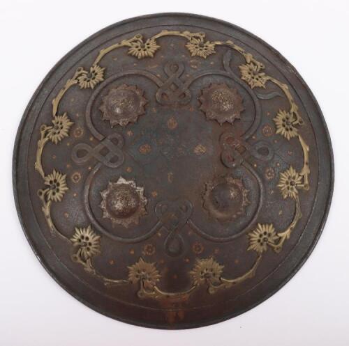 Indian Iron Shield Dhal, Late 19th Century