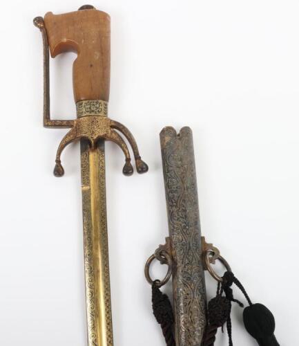 Good Moroccan Sword Nimcha, Late 19th Century