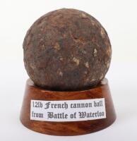 Battle of Waterloo Battlefield Excavated 12lb French Cannon Ball