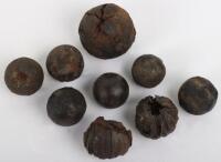 Grouping of Grapeshot from Mont Saint Jean Waterloo Battlefield