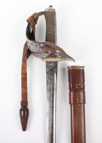 An Important British 1895 Pattern Infantry Officers Sword by Wilkinson No.30601, Belonging to Major General Arthur Solly-Flood Commanding Officer of the 4th Royal Irish Dragoons, Commander of 35th Brigade During the Battle of the Somme and Later Director 