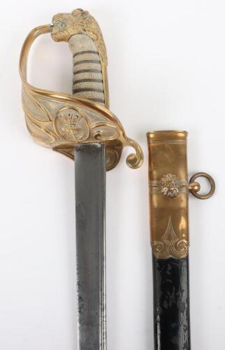 British Victorian 1827 Pattern Royal Navy Officers Sword