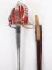 George VI Gordon Highlanders Officers Basket Hilt Broadsword by Wilkinson, Belonging to Lieutenant James Dunlop 1st Battalion Gordon Highlanders, Taken Prisoner of War on 12th June 1940 at St Valery - 2