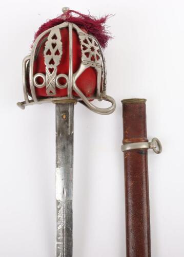 George V Seaforth Highlanders Officers Basket Hilt Broadsword by Wilkinson