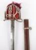 George V Seaforth Highlanders Officers Basket Hilt Broadsword by Wilkinson