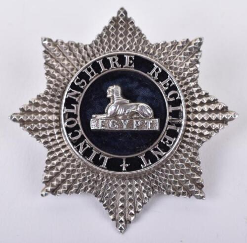 WW2 Lincolnshire Regiment Officers Cap Badge