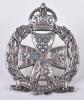 WW2 Inns of Court Regiment Sterling Silver Officers Cap Badge by Ludlow, London