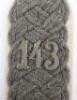 Imperial German 143rd Infantry Regiment Officers Shoulder Strap - 3