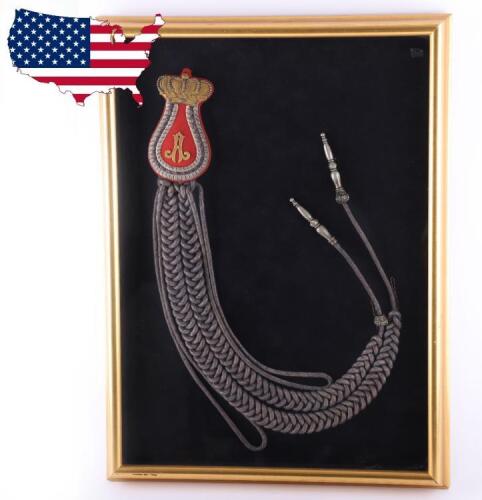 Imperial German Framed Shoulder Strap and Aiguillette Combination