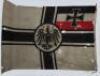 Large WW1 German Kaiserlichemarine Reichskrieg Flag - 5