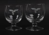 Pair of Luftwaffe Officers Mess Glasses